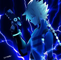 gunvolt from azure striker gunvolt by lololotton