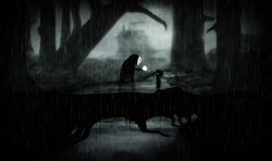 kaonashi from limbo (game) by paul connor