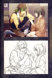 nagakura shinpachi from hakuouki shinsengumi kitan by kazuki yone