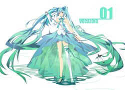 hatsune miku from vocaloid by xin