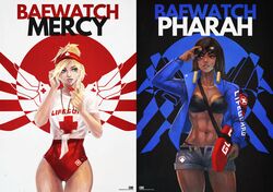 mercy (overwatch) from baywatch by monori rogue