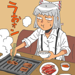 fujiwara no mokou from touhou by onikobe rin