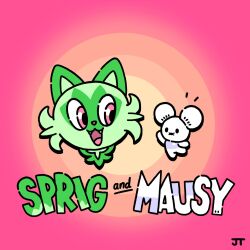 sprigatito from pokemon by james turner