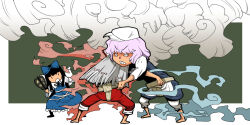 fujiwara no mokou from touhou by onikobe rin