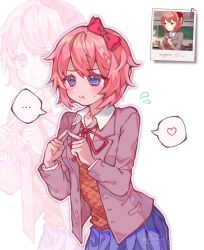 sayori (doki doki literature club) from doki doki literature club