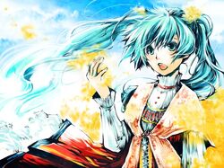 hatsune miku from vocaloid by umu (um)