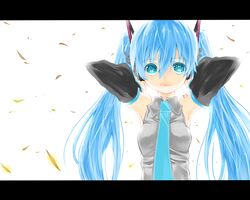 hatsune miku from vocaloid by gan