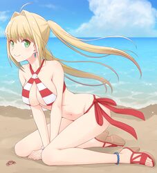 nero claudius (swimsuit caster) (fate) from fate (series) by ha-ru