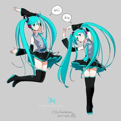hatsune miku from vocaloid by kokudou juunigou