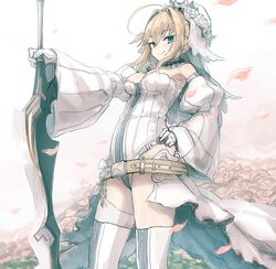 saber bride from fate/extra by noconol