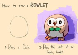 rowlet from pokemon by kion-kun
