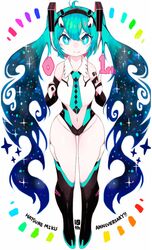 hatsune miku from vocaloid by mato tsuyoi