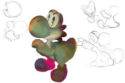 yoshi from super mario bros.