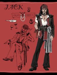 jack sparrow from pirates of the caribbean