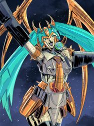hatsune miku from transformers by primusibi
