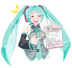 hatsune miku from vocaloid by triple-q