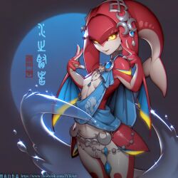 mipha from the legend of zelda by zhaoyebai