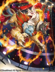 cerberus from cardfight!! vanguard by kemonomichi (blue black)
