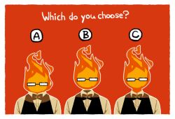 grillby from undertale by macotea