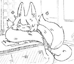 inari (monster girl encyclopedia) from monster girl encyclopedia by latenight