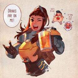 brigitte (overwatch) from overwatch by nakanoart