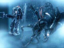 alien queen from aliens by shirosato