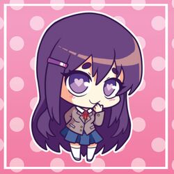 yuri (doki doki literature club) from doki doki literature club