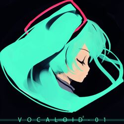 hatsune miku from vocaloid by refeia