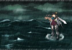 naganami (kantai collection) from hoshi no koe