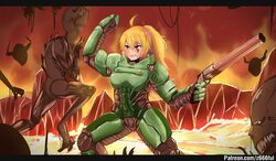 doomguy from doom (game) by nas (z666ful)