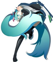 hatsune miku from vocaloid by sakizaki yuuho