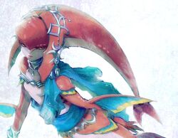 mipha from the legend of zelda by yo mo