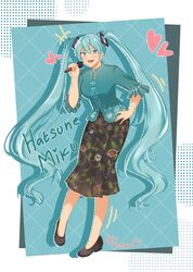 hatsune miku from vocaloid