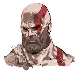 kratos (god of war) from god of war by ireading