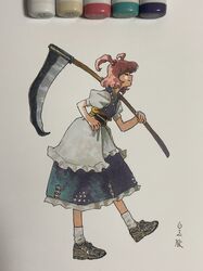 onozuka komachi from touhou by shiratama (hockey)