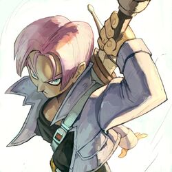 trunks (dragon ball) from dragon ball by garrett hanna
