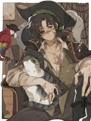 scarlet macaw from hermitcraft