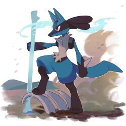 lucario from pokemon by v (govvvvw)