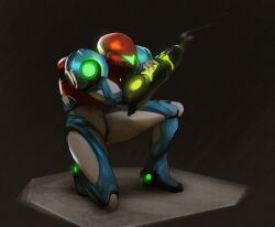 samus aran from metroid by zeker art