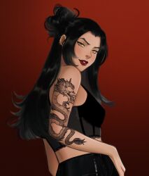 azula from avatar: the last airbender by gittanart