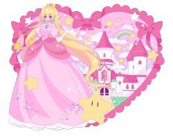 princess peach from super mario bros. by meowwniz