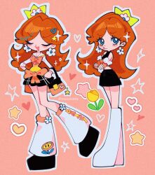 princess daisy from super mario bros. by meowwniz