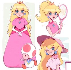 princess peach from mario power tennis