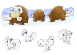 alolan vulpix from pokemon