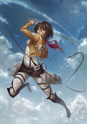 mikasa ackerman from shingeki no kyojin by musuanmao