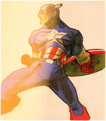captain america from capcom by bengus