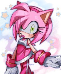 amy rose from sonic (series) by pontiikii