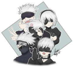 2b (nier:automata) from jujutsu kaisen by chris-thekid