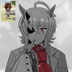 agnes tachyon (umamusume) from metal gear (series) by johnholl0w