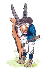ashitaka from mononoke hime by hazime